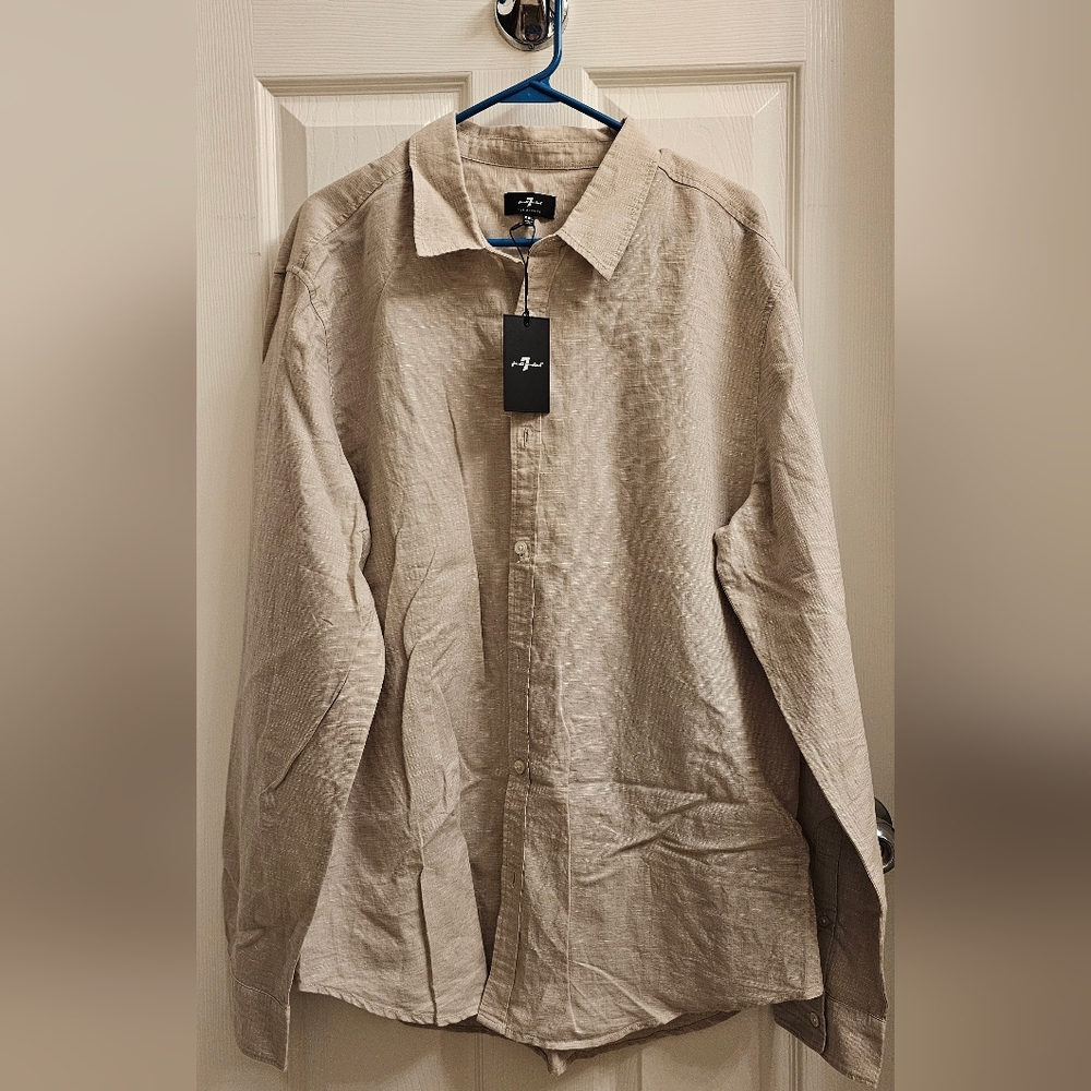 7 For All Mankind Button Up Long Sleeve Shirt